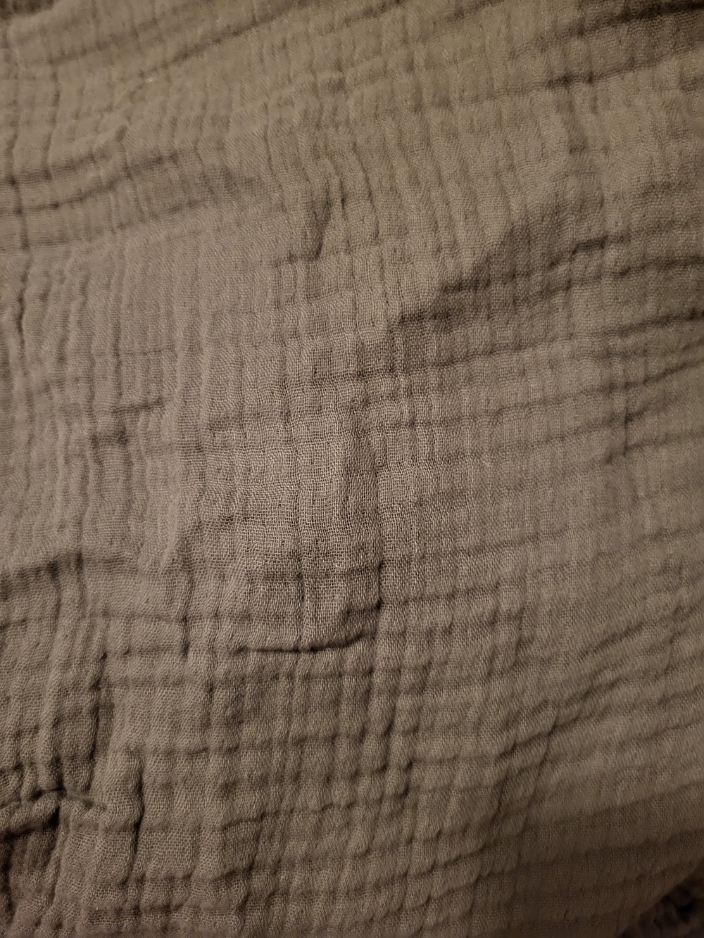 Quince Olive King/CalKing Cotton Gauze Duvet Cover Like New - Picture 3 of 5